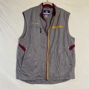 Reebok NFL Authentic Sideline Washington Redskins Vest Mens Medium Grey 5360A 08